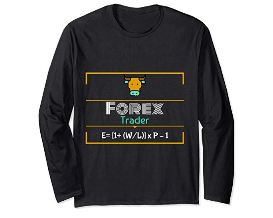 Forex Trader Top Formula Designer Long Sleeve T-Shirt Black